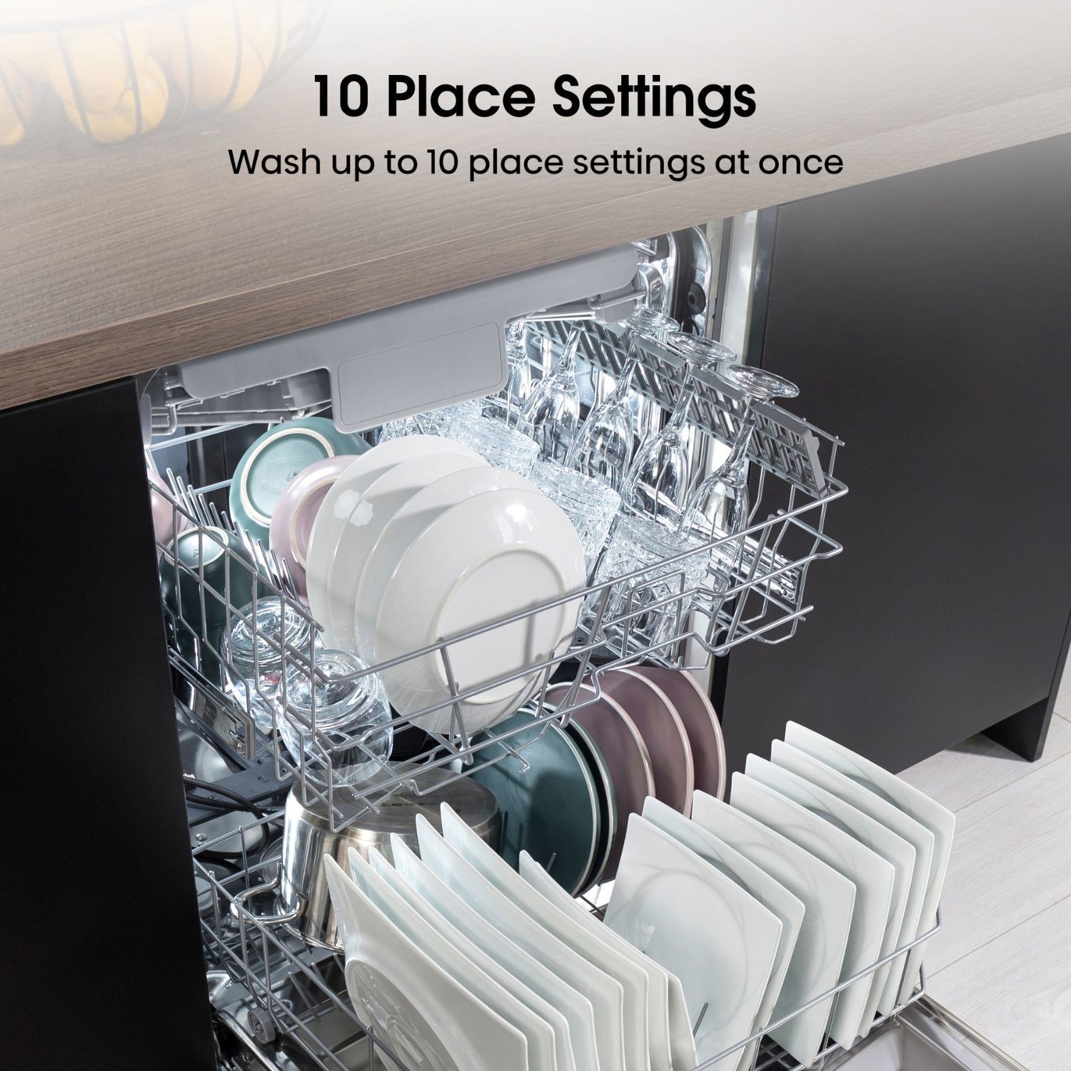 Hisense Hi4 Freestanding Slimline Dishwasher - Super Silent - White - Image 9