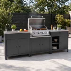 Boss Grill Texas All Star Outdoor Kitchen Modular - 4 Burner Gas BBQ Grill - Stainless Steel