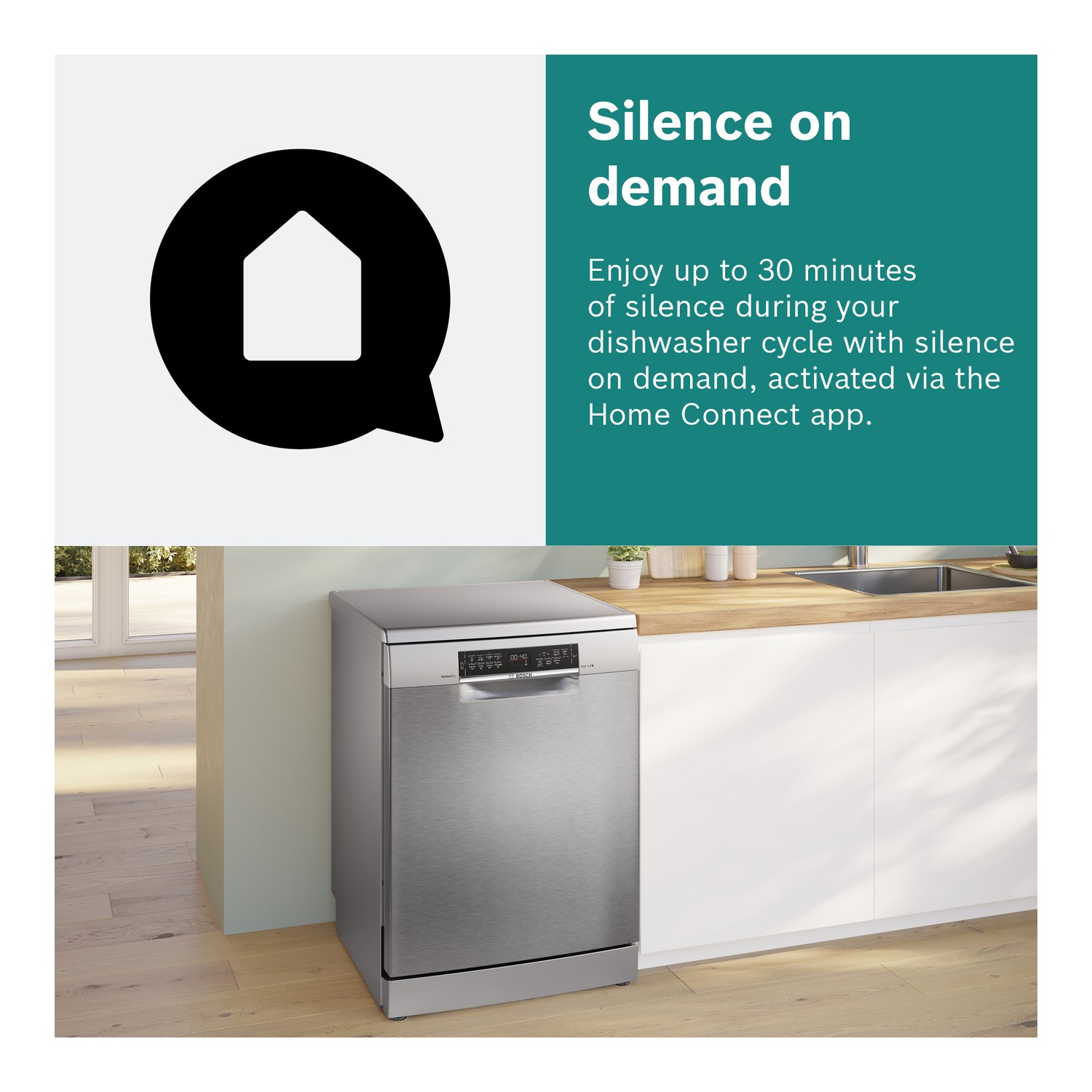 Bosch Series 2 Freestanding Slimline Dishwasher - Smart Wi-Fi, White - Image 9