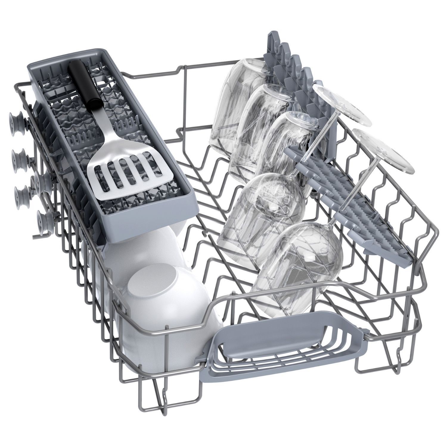 Bosch Series 2 Freestanding Slimline Dishwasher - Smart Wi-Fi, White - Image 4