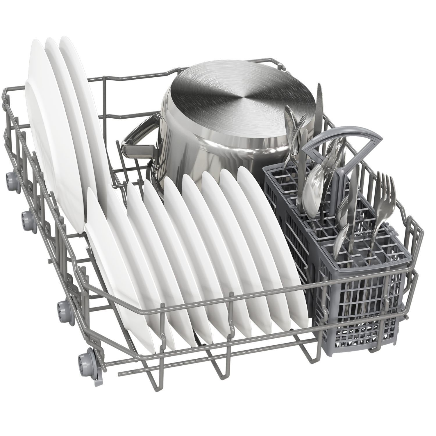 Bosch Series 2 Freestanding Slimline Dishwasher - Smart Wi-Fi, White - Image 5
