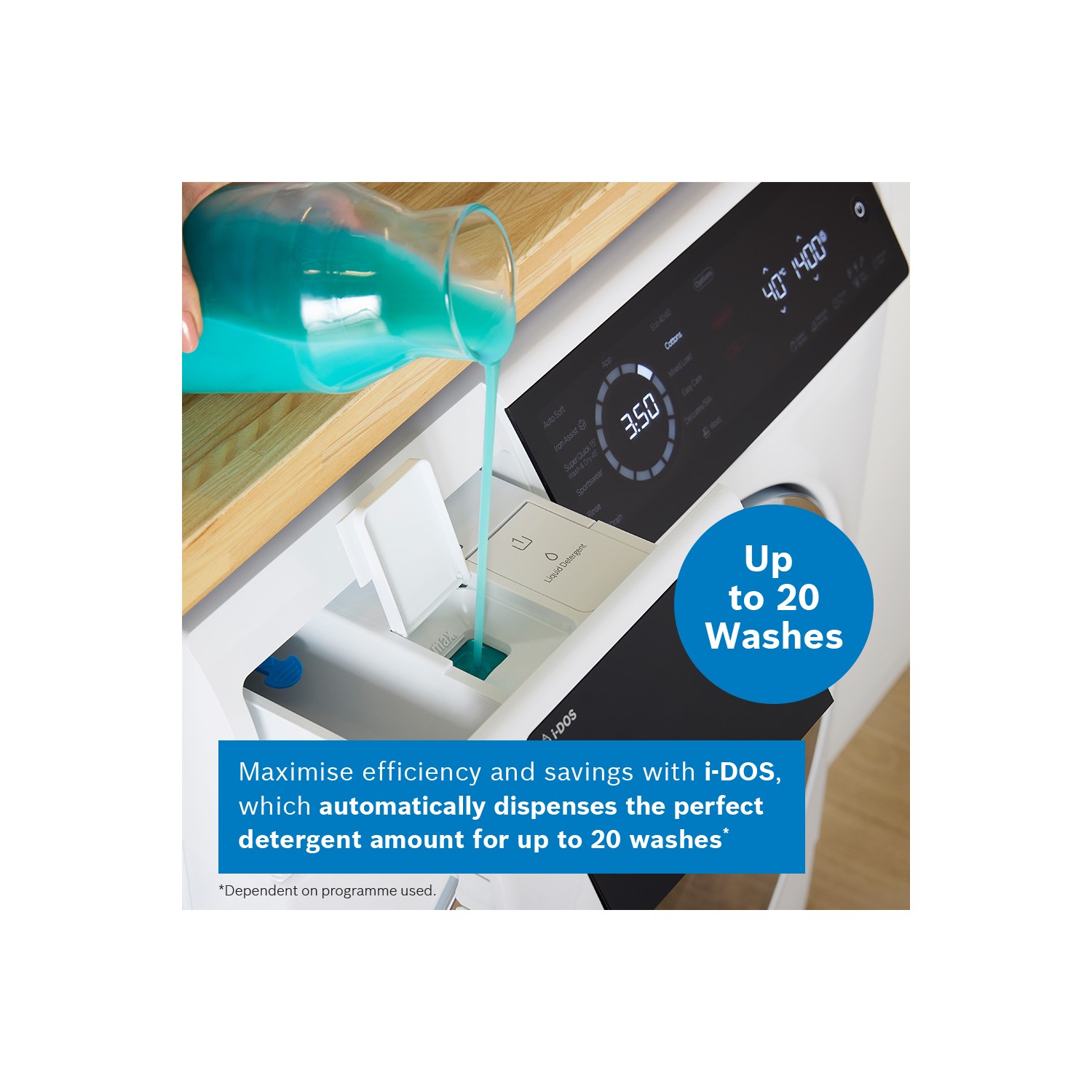 Bosch Series 8 10.5kg Wash 6kg Dry 1400rpm Washer Dryer - Smart Wi-Fi - White - Image 9