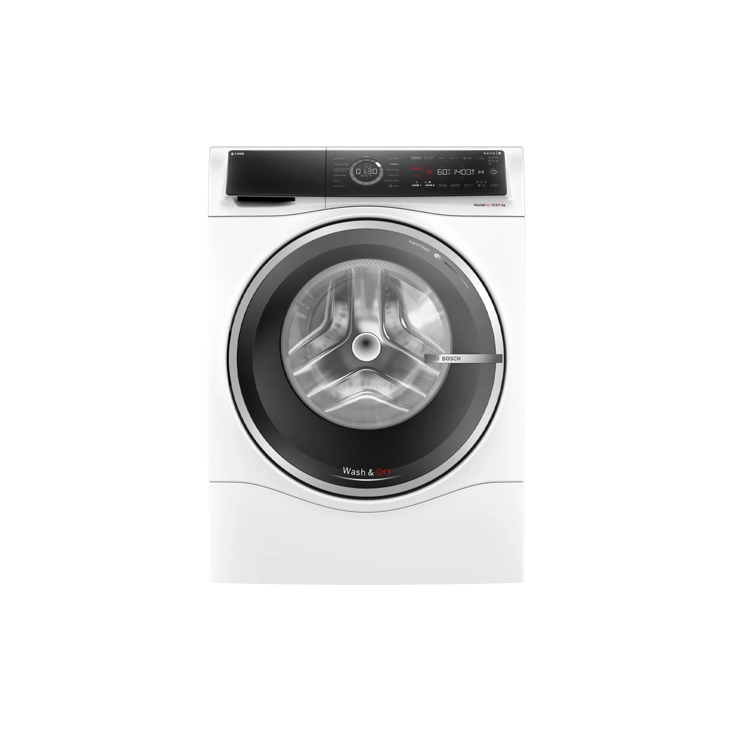 Bosch Series 8 10.5kg Wash 6kg Dry 1400rpm Washer Dryer - Smart Wi-Fi - White