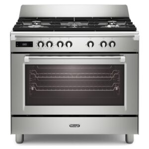 DeLonghi 90cm Dual Fuel Range Cooker - Stainless Steel