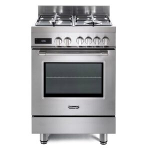 DeLonghi 60cm Dual Fuel Range Cooker - Stainless steel