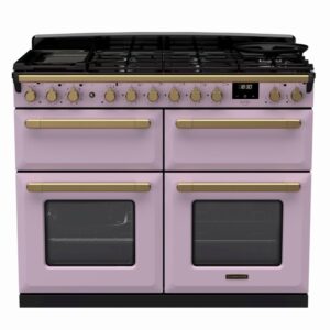 Rangemaster Estel Deluxe 110cm Dual Fuel Range Cooker - Heather + Brass