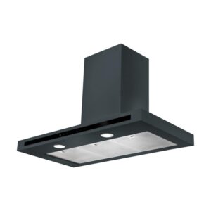 Rangemaster Hi-Lite Flat 110cm Chimney Cooker Hood Slate Grey