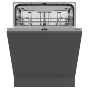 Hisense Hi6 Integrated Dishwasher - Auto Dry, A-Rated, Silver control panel