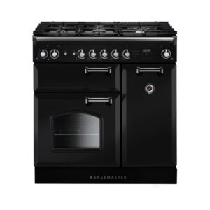 Rangemaster Infusion Classic 90cm Dual Fuel Range Cooker - Charcoal Black