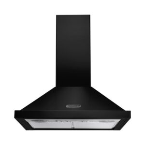 Rangemaster 60cm Chimney Cooker Hood - Black & Chrome