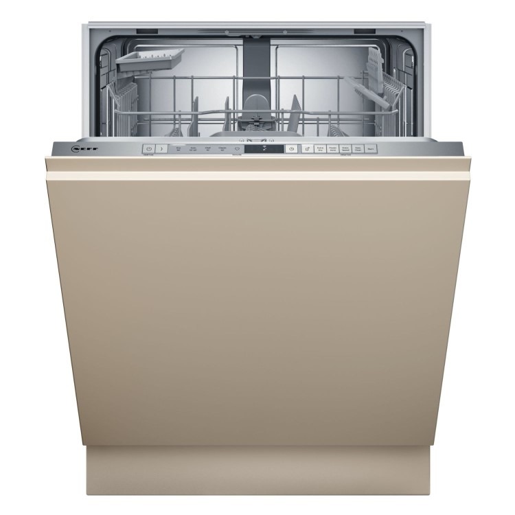 Neff N30 Integrated Dishwasher - Smart Wi-Fi, D-Rated, Silver control panel