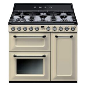 Smeg Victoria 90cm Dual Fuel Range Cooker - Cream
