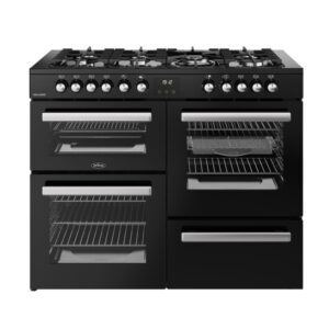 Belling Cookcentre 110cm Dual Fuel Range Cooker - Black