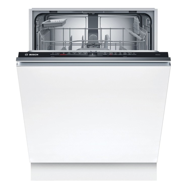 Bosch Series 2 Integrated Dishwasher - Smart Wi-Fi D-Rated Black control panel