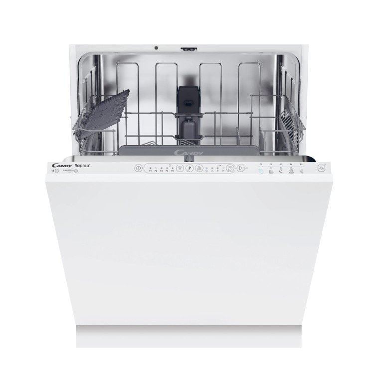 Candy Rapido Integrated Dishwasher - Smart Wi-Fi C-Rated White control panel