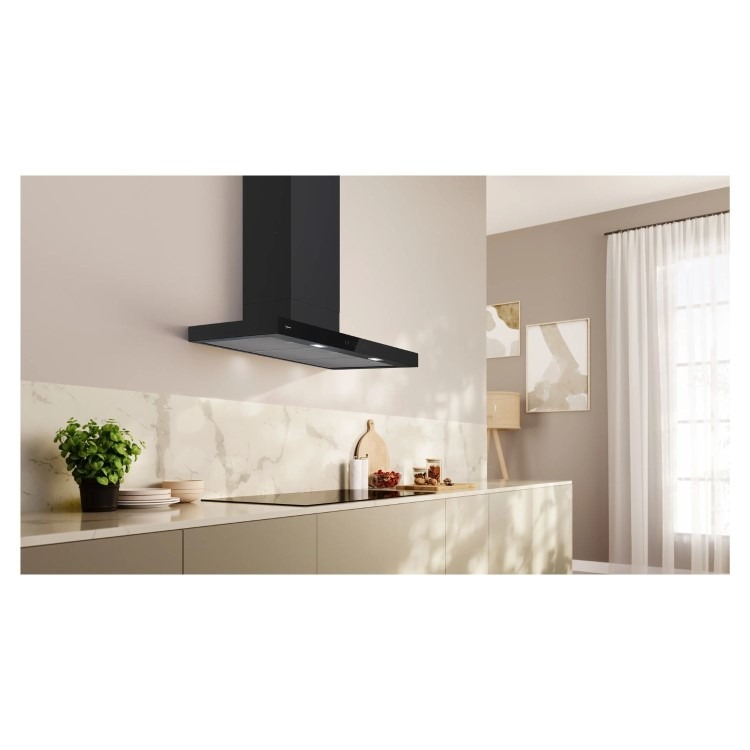 Neff N70 Series 90cm Chimney Cooker Hood - Matt Black - Image 2