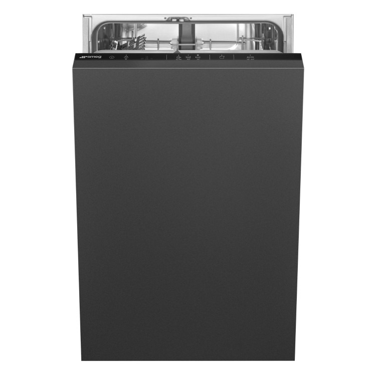 Smeg Integrated Slimline Dishwasher - DryAssist+ D-Rated Black Control Panel