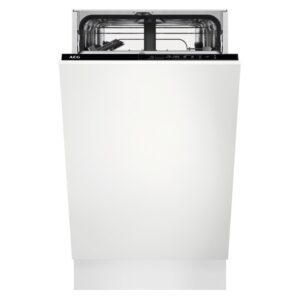 AEG 5000 AirDry Integrated Slimline Dishwasher - Black control panel