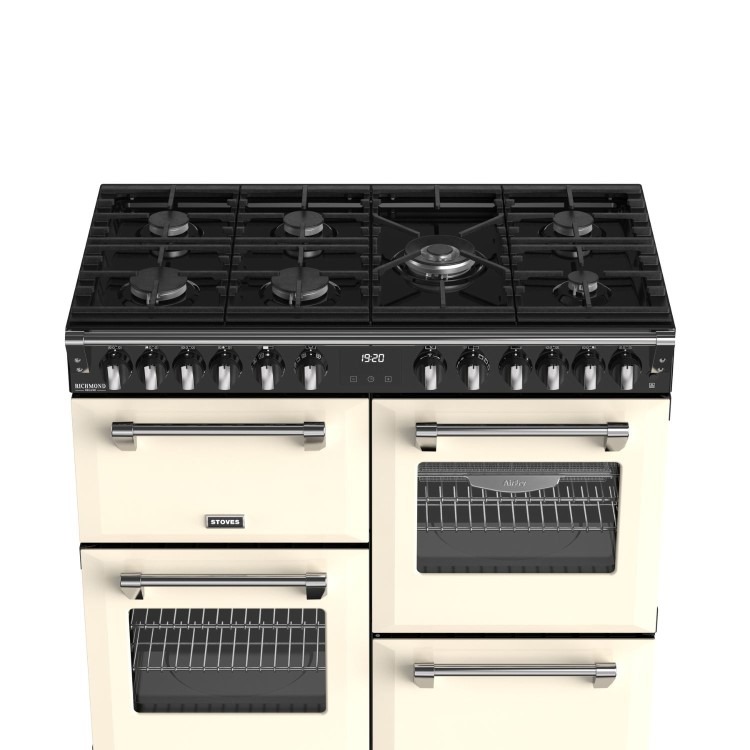 Stoves Richmond DX 100cm Dual Fuel Range Cooker - Cream - Image 3