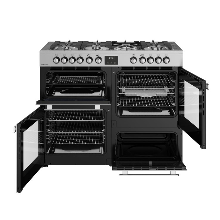Belling Cookcentre 110cm Dual Fuel Range Cooker - Stainless Steel - Image 2