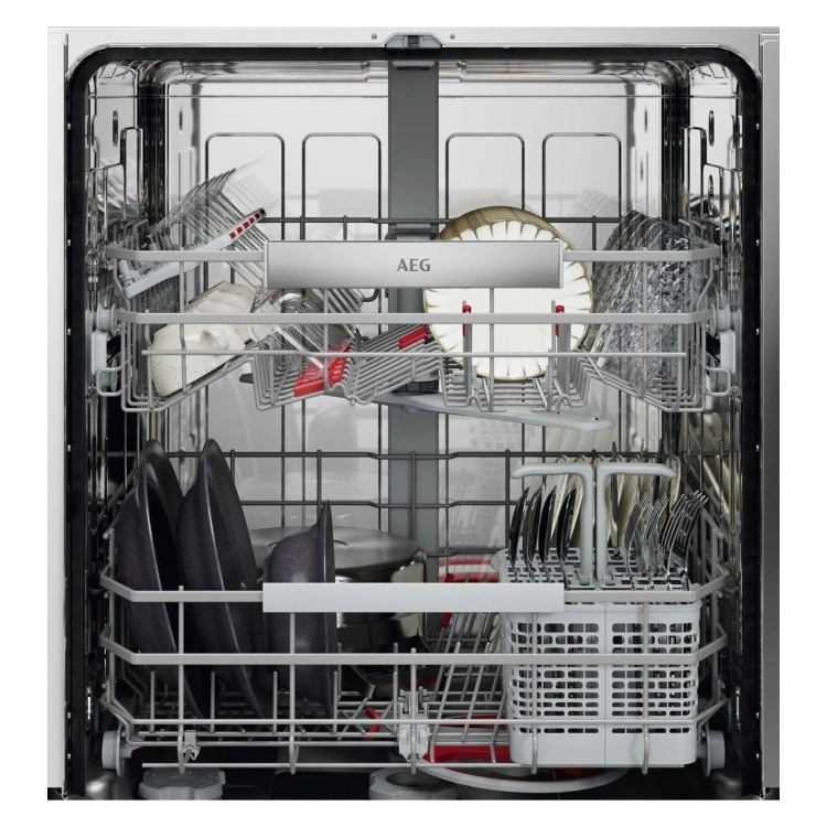 AEG 8000 AirDry Integrated Dishwasher - A-rated Black Control Panel - Image 2