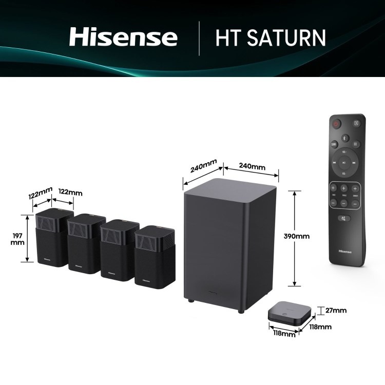 Hisense HT Saturn 4.1.2ch Sound Bar - Image 2