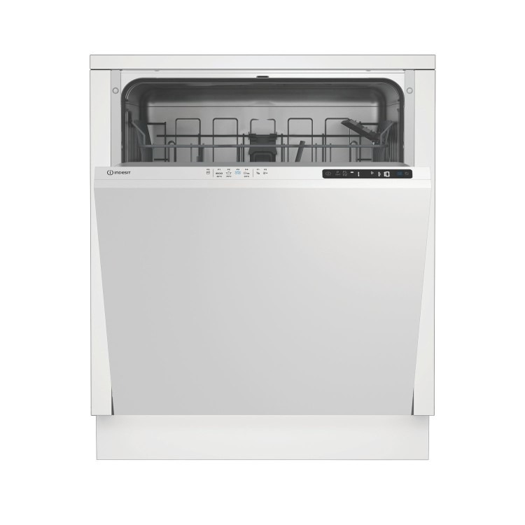 Indesit Push&Go Integrated Dishwasher - White control panel
