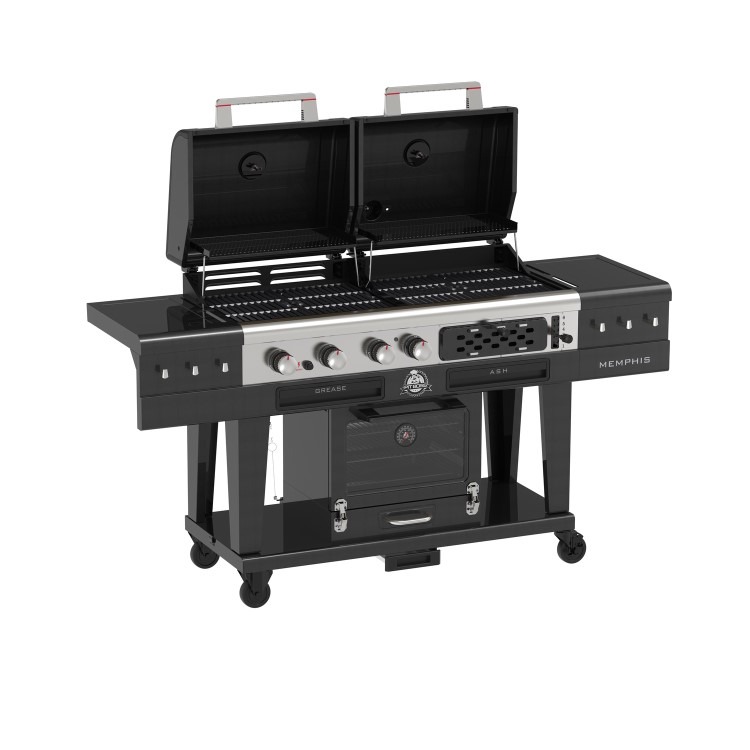 Pit Boss Memphis 2.0 Ultimate Gas and Charcoal Combo BBQ Grill with Smoker - PBMEMU2 - Image 2