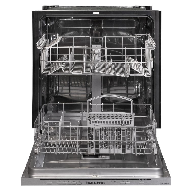 Russell Hobbs Integrated Dishwasher - Silver control panel