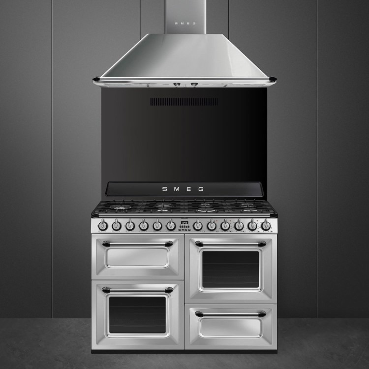 Smeg Victoria 110cm Dual Fuel Range Cooler - Stainless Steel - Image 2