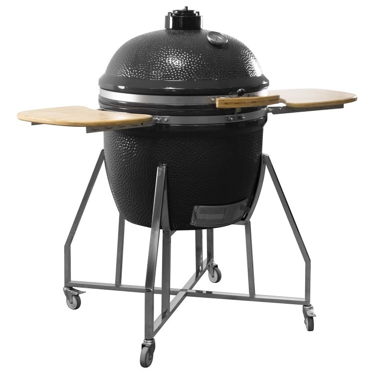 Boss Grill King Egg - 27 Inch Ceramic Kamado Style Charcoal Smoker BBQ Grill - Image 2