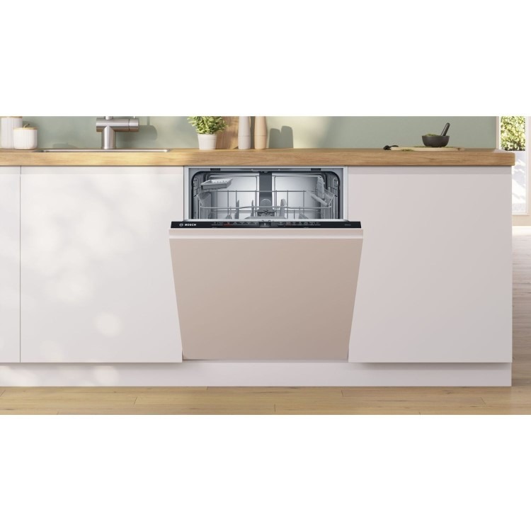 Bosch Series 2 Integrated Dishwasher - Smart Wi-Fi D-Rated Black control panel - Image 2