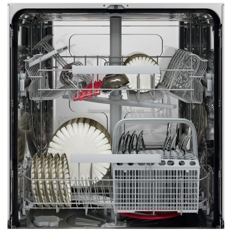 AEG 6000 SmartSelect Integrated Dishwasher - Black control panel B-rated - Image 2