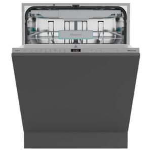 Hisense Hi6 Integrated Dishwasher - Auto Dry, A-Rated, Silver control panel