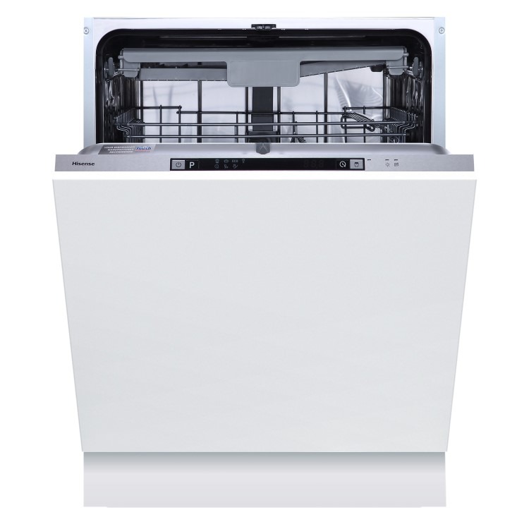 Hisense Hi4 Integrated Dishwasher - Silver - D-Rated, Silver control panel
