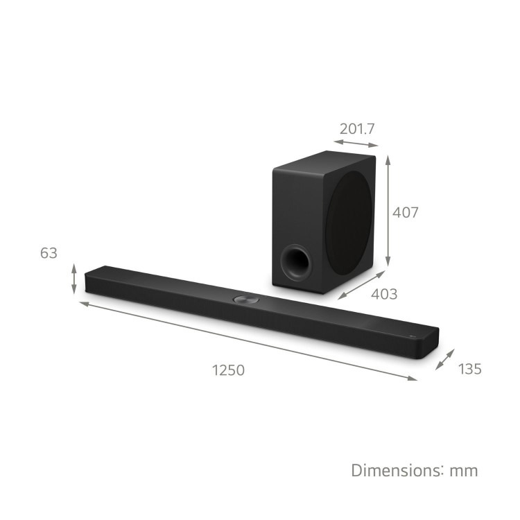 LG 5.1.3ch Soundbar Speaker - Black - Image 3