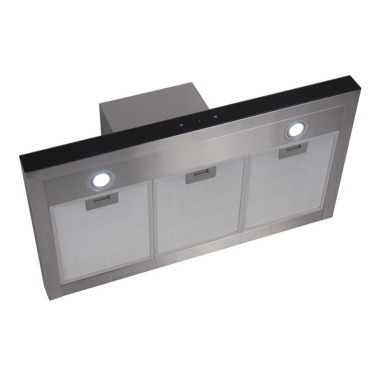electriQ 90cm Stainless Steel Slimline Touch Control Cooker Hood A+++ - Image 3