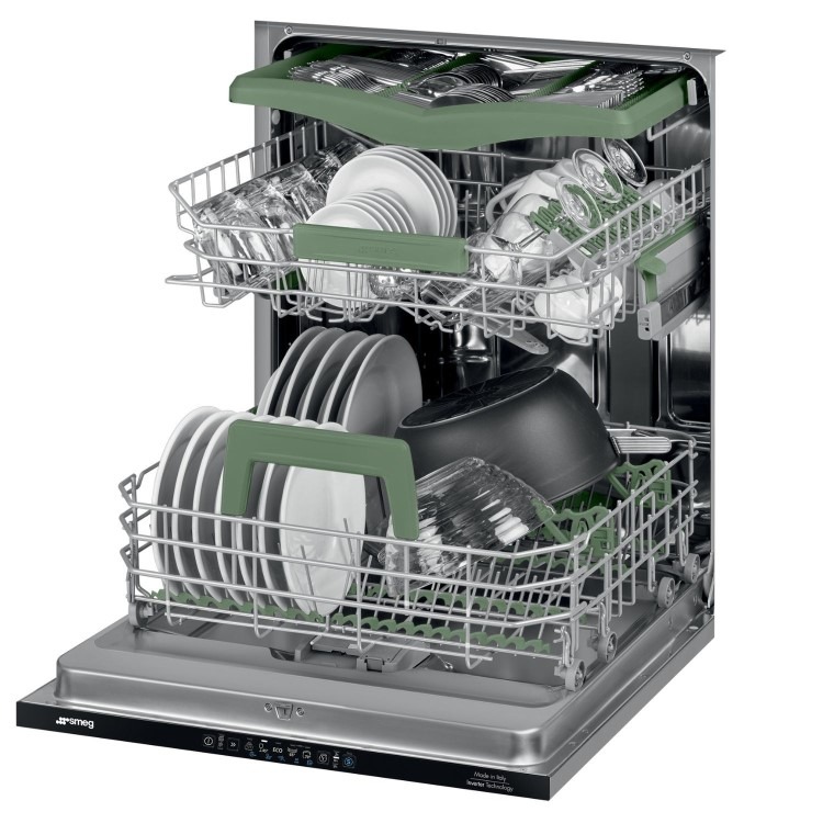 Smeg Integrated Dishwasher - Dry Assist+ C-Rated Black Control Panel - Image 3