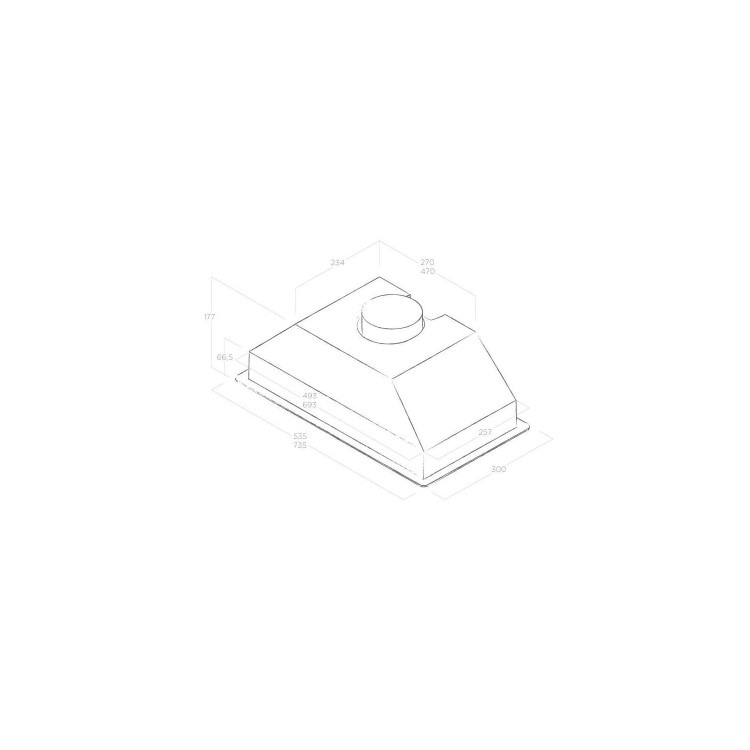 Elica Era 54cm Canopy Cooker Hood - Grey - Image 4