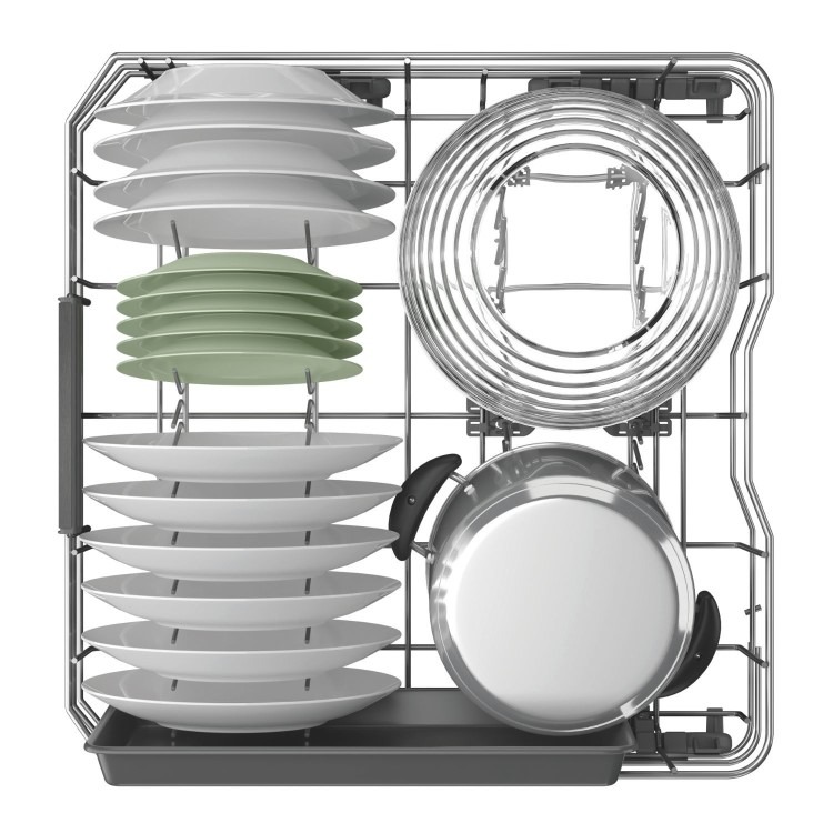 Hotpoint Maxi Space Semi-Integrated Dishwasher - C-Rated Silver control panel - Image 3