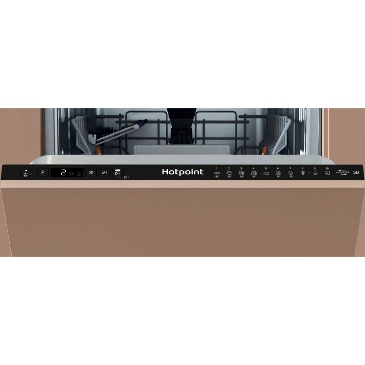 Hotpoint Integrated Slimline Dishwasher - 3D Zone ActiveDry Black Control Panel - Image 3
