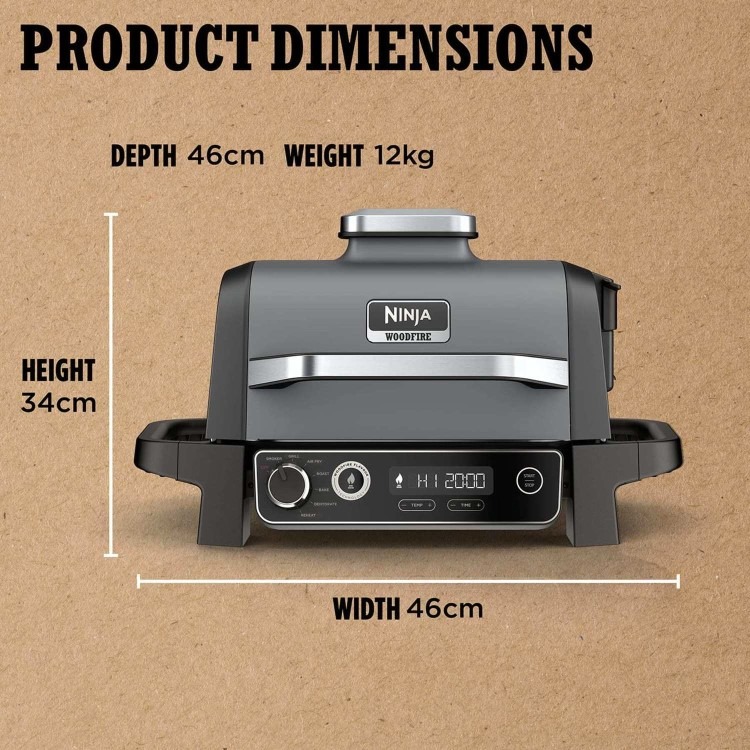 Ninja Woodfire Electric Grill & Smoker BBQ - Image 3
