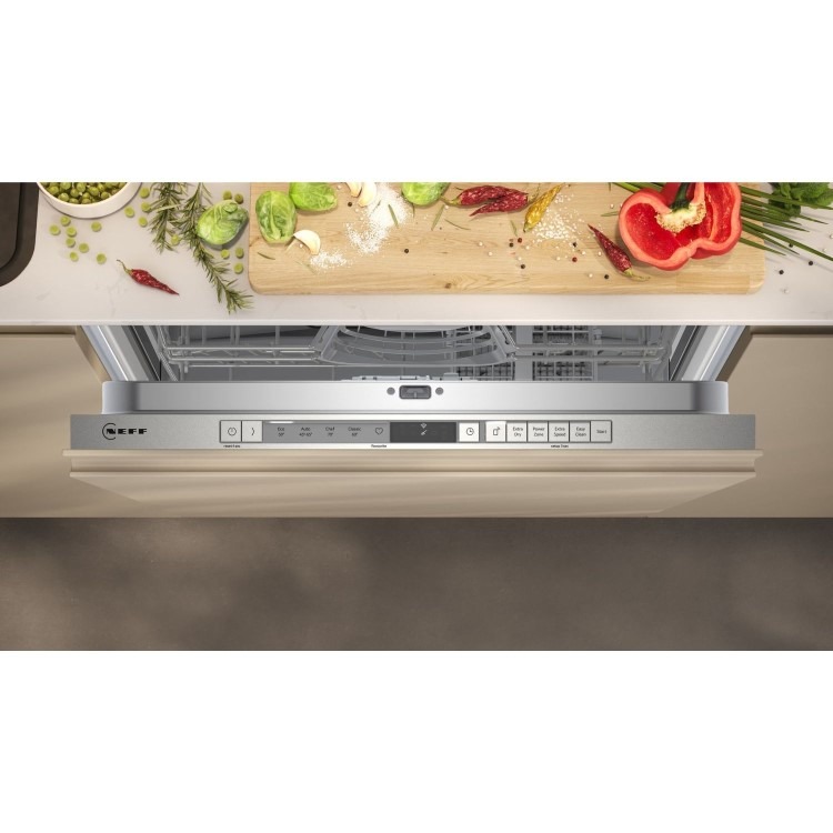 Neff N30 Integrated Dishwasher - Smart Wi-Fi, D-Rated, Silver control panel - Image 3