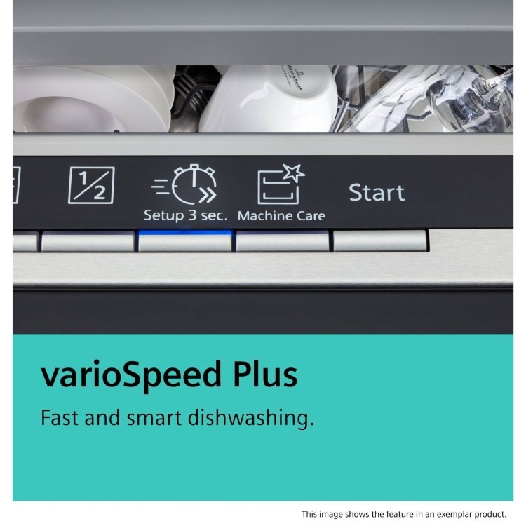 Siemens iQ300 Integrated Dishwasher - Smart C-rated Silver control panel - Image 4