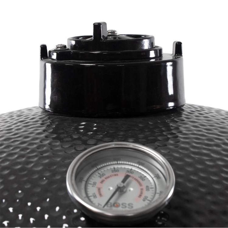 Boss Grill King Egg - 27 Inch Ceramic Kamado Style Charcoal Smoker BBQ Grill - Image 4