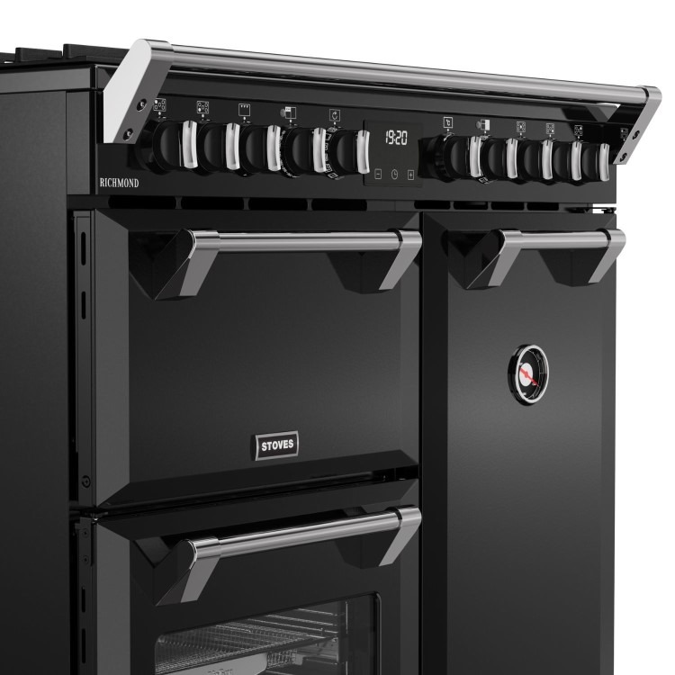 Stoves Richmond 90cm Dual Fuel Range Cooker - Black - Image 4