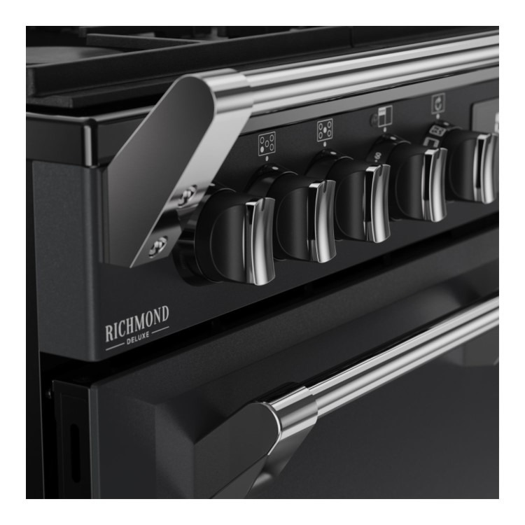 Stoves Richmond DX 90cm Dual Fuel Range Cooker - Anthracite Grey - Image 3