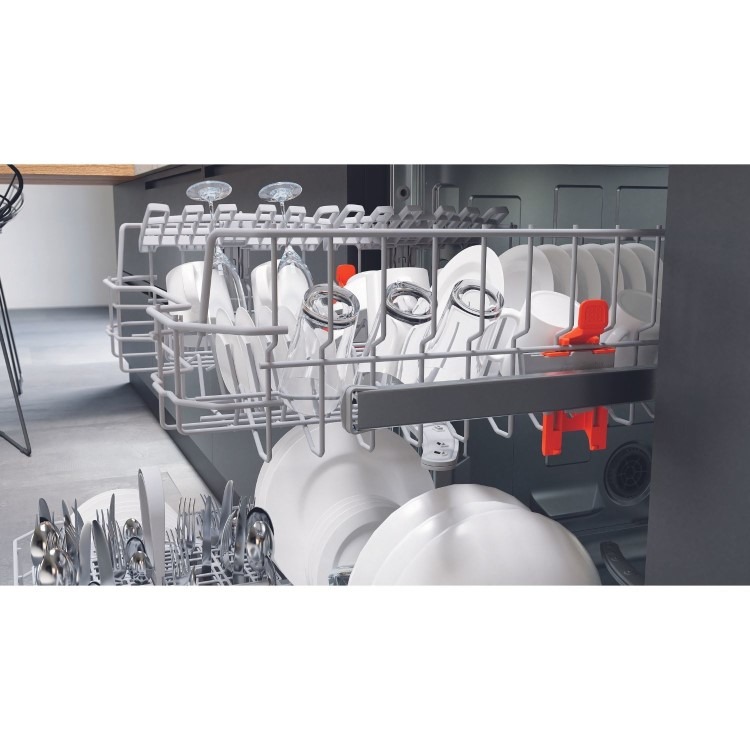 Hotpoint Semi-Integrated Dishwasher - Silver, Inverter Motor - Image 4