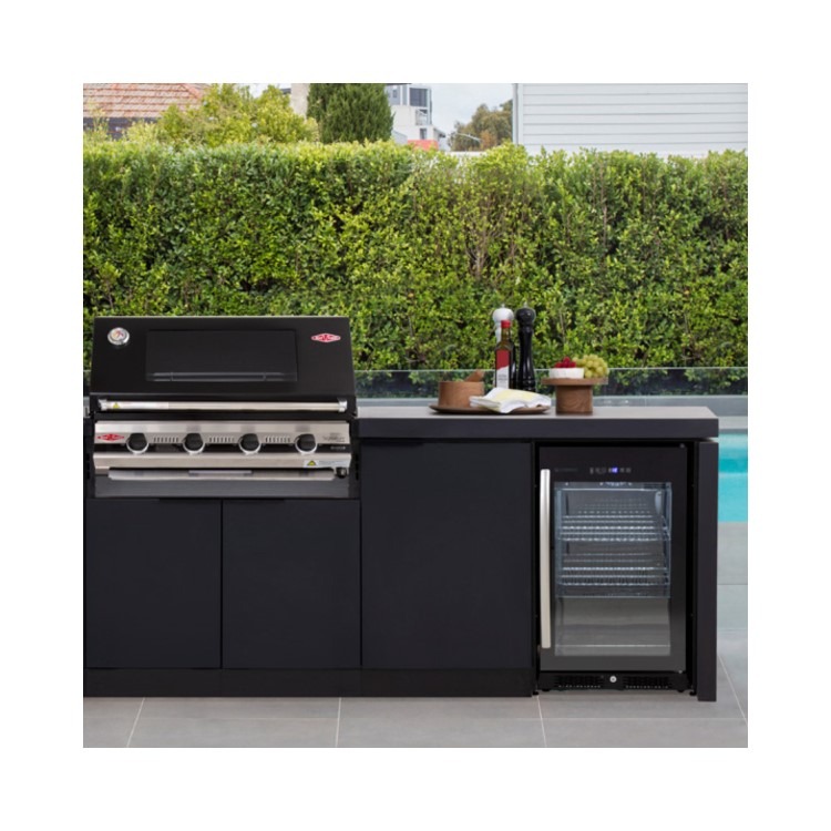 BeefEater Signature 3000E Cabinex Outdoor Kitchen - Built in 4 Burner BBQ with Fridge & Sink - Image 4