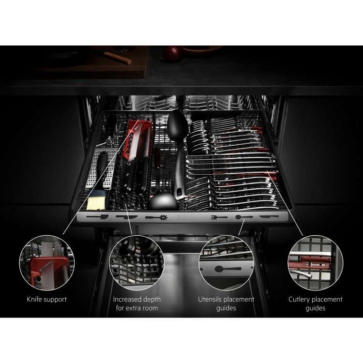 AEG 7000 GlassCare Integrated Dishwasher - C-Rated, Black control panel - Image 2